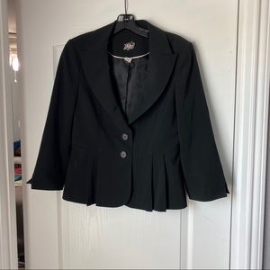 White House Black Market Black Peplum Blazer